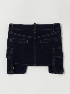 Gonna cargo Dsquared2 in denim di cotone