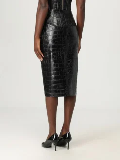 Gonna Elisabetta Franchi in pelle sintetica stampa cocco