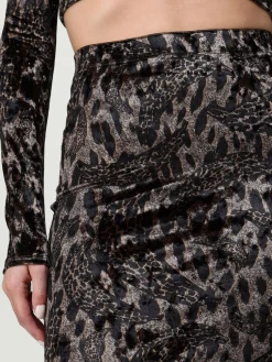 Gonna Fiorucci in jersey animalier