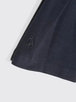 Gonna in cotone con logo ricamato Polo Ralph Lauren