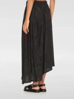 Gonna in cupro asimmetrica Y's