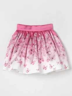 Gonna in mikado con stampa farfalle Monnalisa