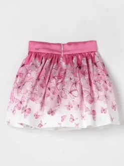 Gonna in mikado con stampa farfalle Monnalisa