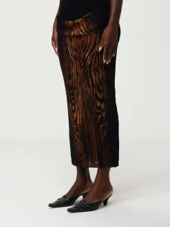 Gonna Jean Paul Gaultier in jersey con stampa animalier