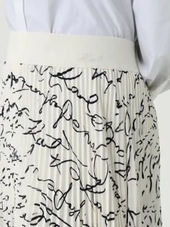 Gonna Karl Lagerfeld in crêpe plissettato