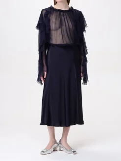 Gonna midi Alberta Ferretti in raso