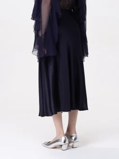 Gonna midi Alberta Ferretti in raso