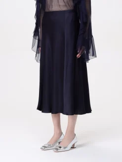 Gonna midi Alberta Ferretti in raso