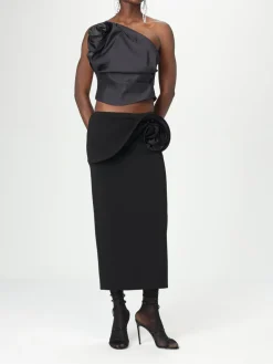 Gonna midi con fiore Magda Butrym