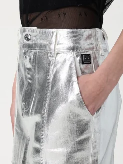 Gonna mini Armani Exchange in tessuto metallizzato