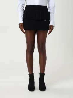 Gonna mini con maxi cinta Patou