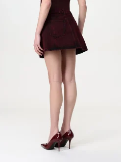 Gonna mini McQueen in denim