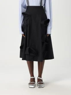 Gonna Moschino Couture in cotone con applicazioni