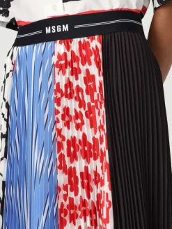 Gonna MSGM in crêpe stampato