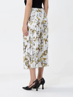 Gonna plissettata a fantasia barocca Versace Jeans Couture