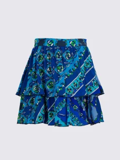 Gonna Pucci in cotone con stampa floreale