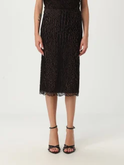 Gonna Tom Ford in misto viscosa animalier