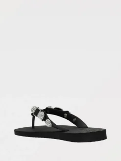 Infradito Cagole Balenciaga in gomma con borchie di strass