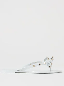 Infradito Rockstud Valentino Garavani in gomma con fiocco