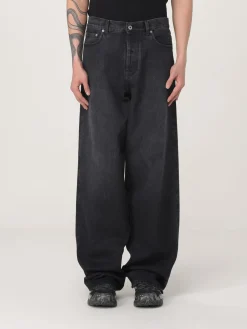 Jeans a gamba larga Off-White in denim