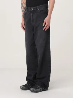 Jeans a gamba larga Off-White in denim