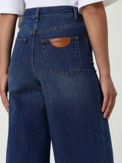 Jeans a zampa Chloé in denim