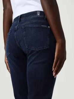 Jeans cropped 7 For All Mankind in denim