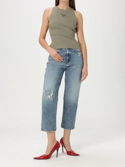 Jeans cropped Diesel in denim used