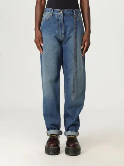 Jeans Darkpark in denim di cotone con charm