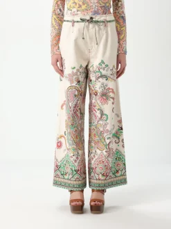 Jeans Etro in denim con stampa Paisley