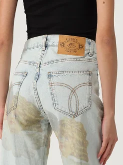 Jeans Fiorucci in denim con logo