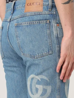 Jeans Gucci in denim con monogram