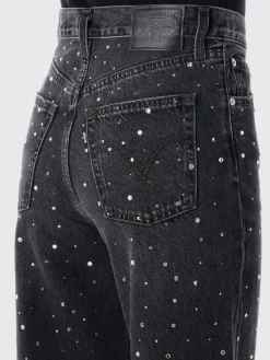 Jeans Levi's in denim con strass