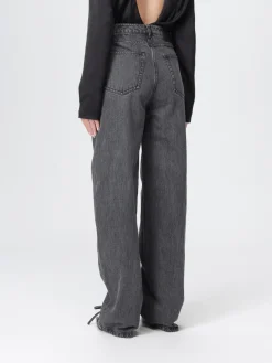 Jeans Rotate in denim con fettucce intrecciate