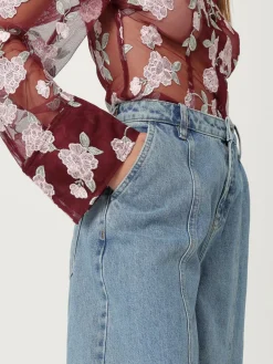 Jeans Rotate in denim di cotone