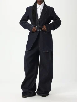 Jeans Sportmax in denim di cotone con cinta