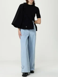 Jeans wide leg Max Mare in denim