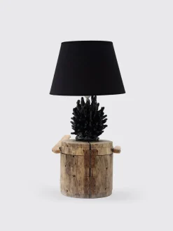 Lampada da tavolo Tralcio Corallo Bartes in legno e ceramica
