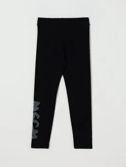 Leggings stretch con logo MSGM Kids