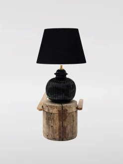 Lume Riga Sfera Bartes in ceramica e legno