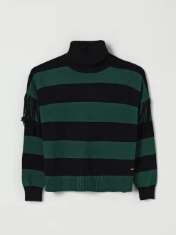 Maglia a dolcevita a righe Monnalisa