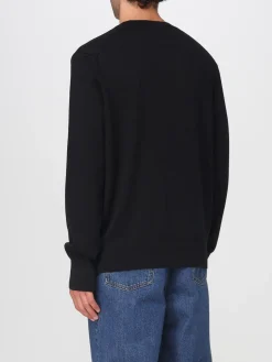 Maglia a girocollo con logo ricamato Ami Paris