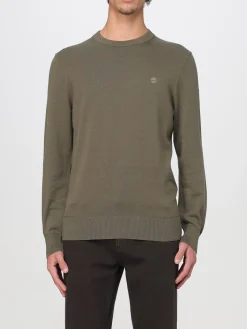 Maglia a girocollo con logo Timberland in cotone