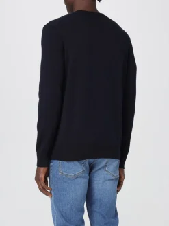 Maglia a girocollo con logo Boss in cotone e cashmere