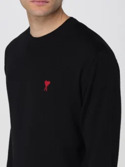 Maglia a girocollo con mini logo Ami Paris