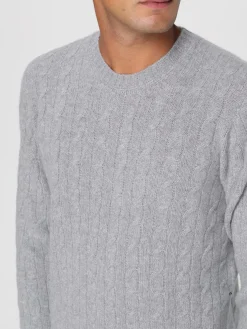 Maglia a girocollo Drumohr in cashmere intrecciato