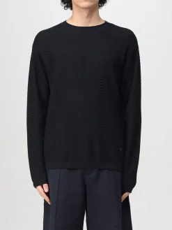 Maglia a girocollo Emporio Armani con lavorazione zig zag