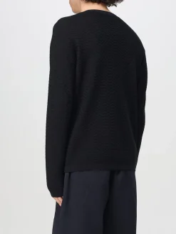 Maglia a girocollo Emporio Armani con lavorazione zig zag