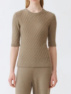 Maglia a girocollo Fabiana Filippi con paillettes