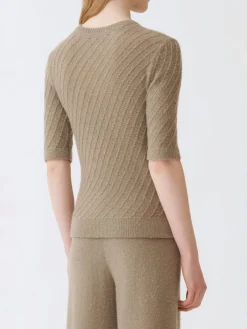 Maglia a girocollo Fabiana Filippi con paillettes